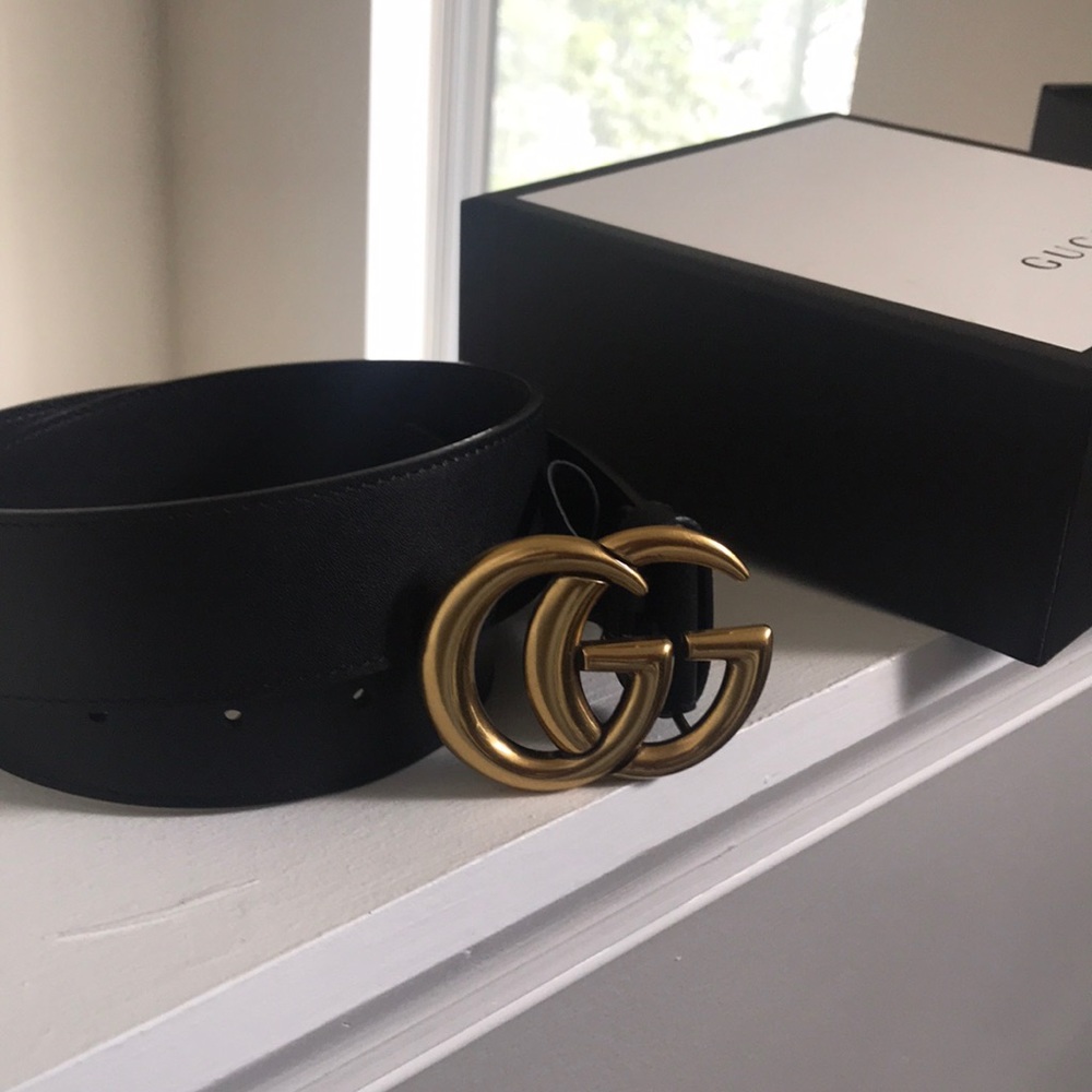 Authentic GG Leather Belt